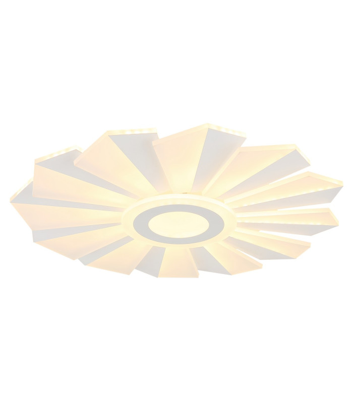 Alwina Integrated LED Semi Flush Ceiling Light White Matt LED Dimmable 2700-6000K Remote Control Timer-5
