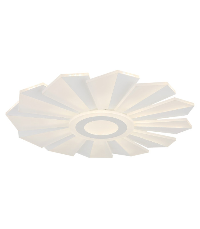 Alwina Integrated LED Semi Flush Ceiling Light White Matt LED Dimmable 2700-6000K Remote Control Timer-12