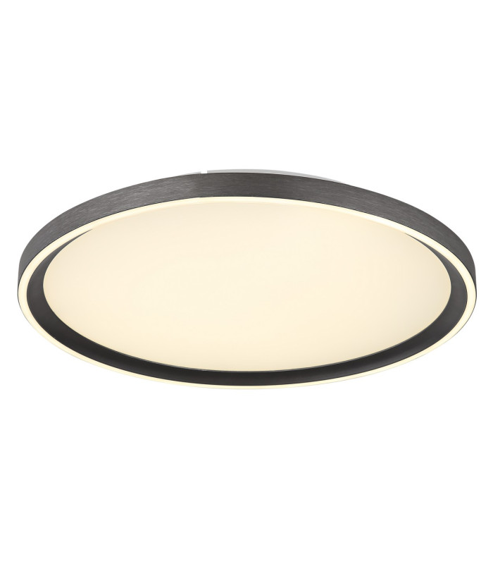 Dublin 40cm Integrated LED Semi Flush Ceiling Light Grey LED Dimmable 2700-6000K Remote Control-1