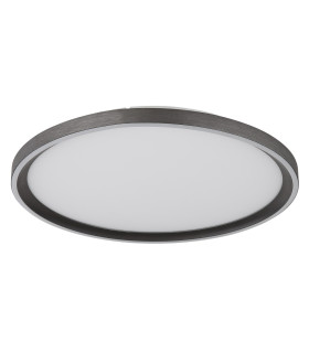 Dublin 40cm Integrated LED Semi Flush Ceiling Light Grey LED Dimmable 2700-6000K Remote Control-2