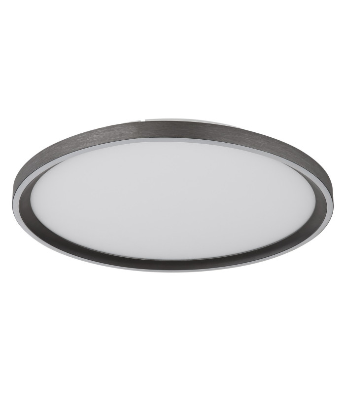 Dublin 40cm Integrated LED Semi Flush Ceiling Light Grey LED Dimmable 2700-6000K Remote Control-2
