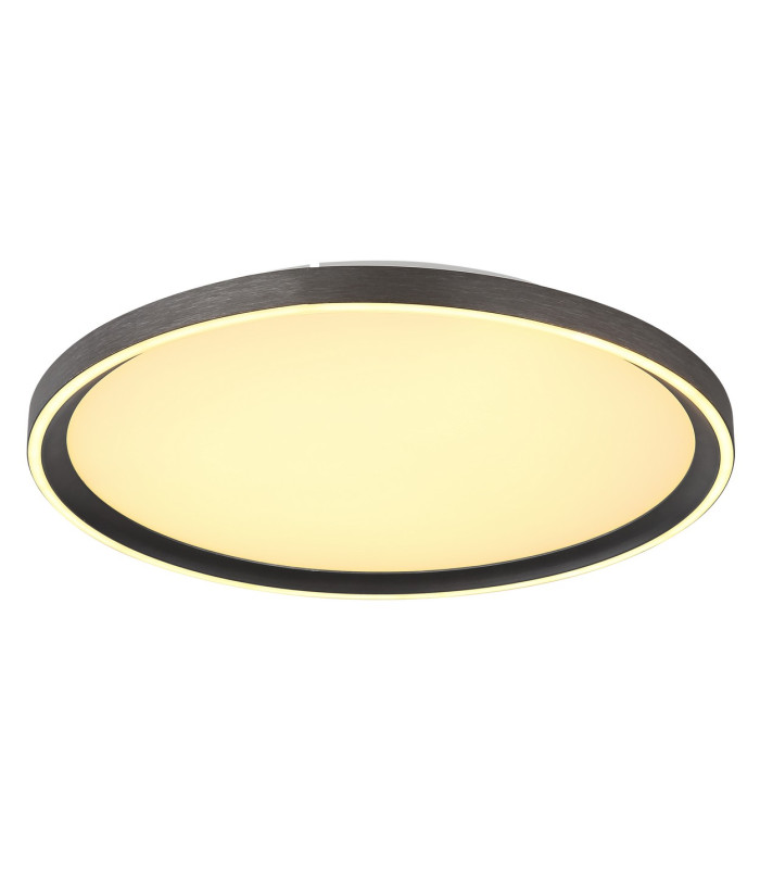 Dublin 40cm Integrated LED Semi Flush Ceiling Light Grey LED Dimmable 2700-6000K Remote Control-4