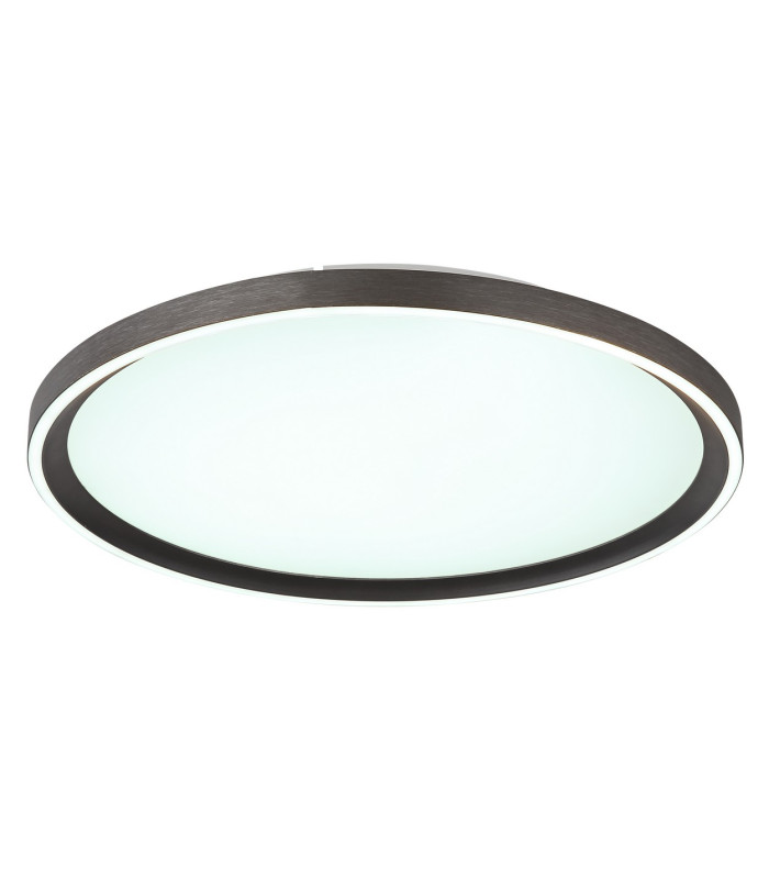 Dublin 40cm Integrated LED Semi Flush Ceiling Light Grey LED Dimmable 2700-6000K Remote Control-5