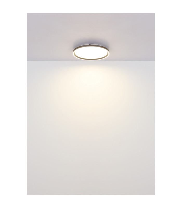 Dublin 40cm Integrated LED Semi Flush Ceiling Light Grey LED Dimmable 2700-6000K Remote Control-7