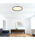 Dublin 40cm Integrated LED Semi Flush Ceiling Light Grey LED Dimmable 2700-6000K Remote Control-11
