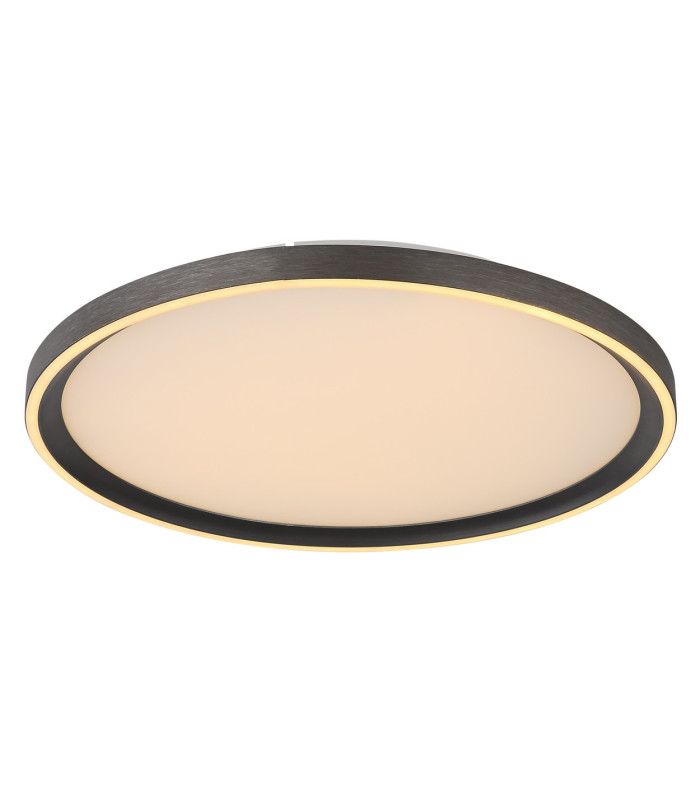 Dublin 40cm Integrated LED Semi Flush Ceiling Light Grey LED Dimmable 2700-6000K Remote Control-12