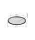 Dublin 40cm Integrated LED Semi Flush Ceiling Light Grey LED Dimmable 2700-6000K Remote Control-14