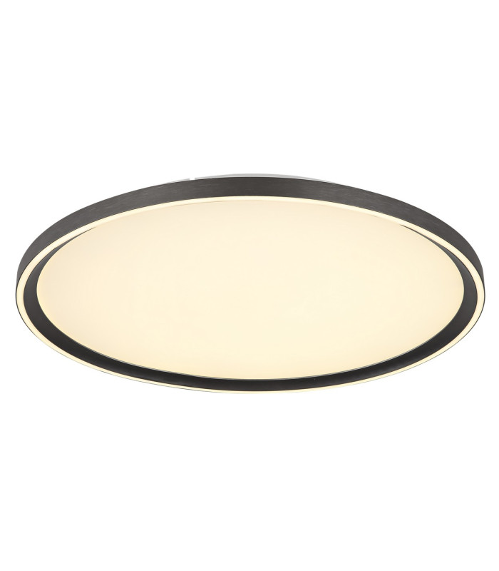 Dublin 50cm Integrated LED Semi Flush Ceiling Light Grey LED Dimmable 2700-6000K Remote Control-1