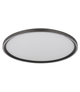 Dublin 50cm Integrated LED Semi Flush Ceiling Light Grey LED Dimmable 2700-6000K Remote Control-2