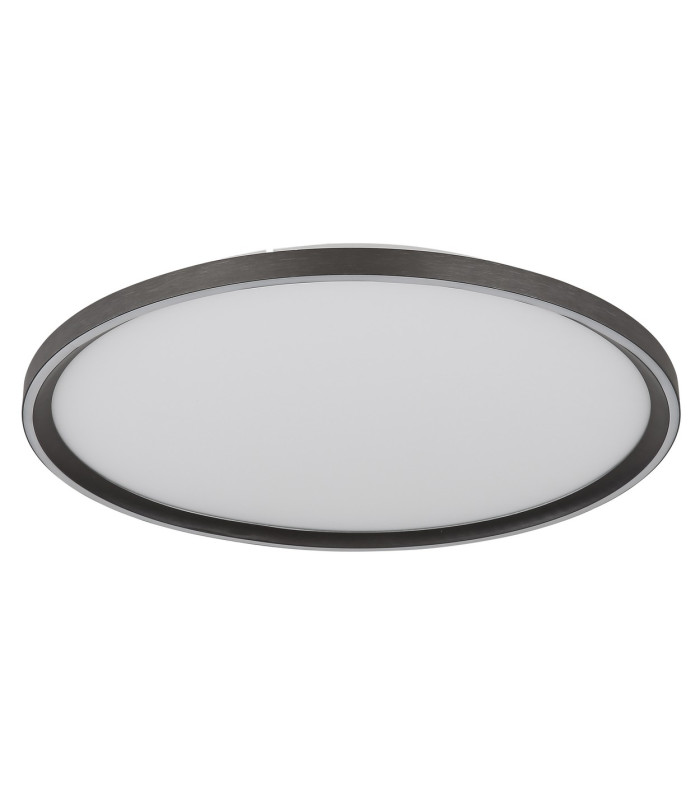 Dublin 50cm Integrated LED Semi Flush Ceiling Light Grey LED Dimmable 2700-6000K Remote Control-2