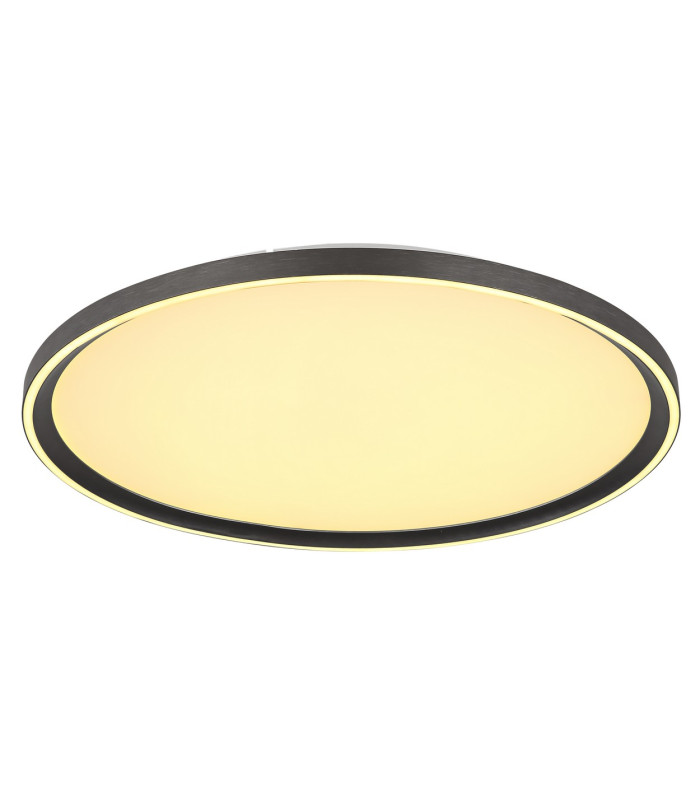 Dublin 50cm Integrated LED Semi Flush Ceiling Light Grey LED Dimmable 2700-6000K Remote Control-4