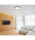 Dublin 50cm Integrated LED Semi Flush Ceiling Light Grey LED Dimmable 2700-6000K Remote Control-10