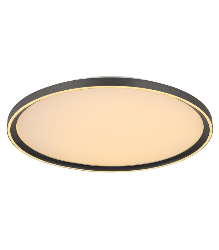 Dublin 50cm Integrated LED Semi Flush Ceiling Light Grey LED Dimmable 2700-6000K Remote Control-11