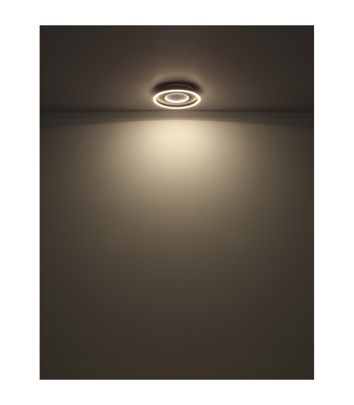 Wiley Integrated LED Semi Flush Ceiling Light White Matt LED 2700-6500K-6