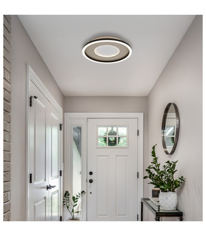 Wiley Integrated LED Semi Flush Ceiling Light White Matt LED 2700-6500K-9
