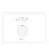 Wiley Integrated LED Semi Flush Ceiling Light White Matt LED 2700-6500K-11