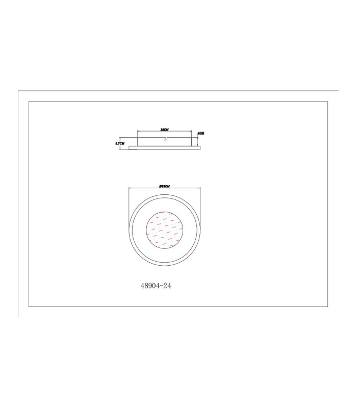 Wiley Integrated LED Semi Flush Ceiling Light White Matt LED 2700-6500K-11