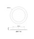Tini Integrated LED Semi Flush Ceiling Light White LED 4000K-5