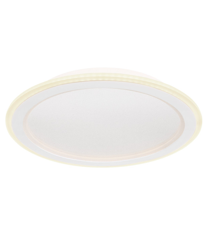Tini Integrated LED Semi Flush Ceiling Light White 1x RGB LED Dimmable 2700-6000K Remote Control-1