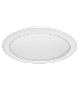 Tini Integrated LED Semi Flush Ceiling Light White 1x RGB LED Dimmable 2700-6000K Remote Control-2
