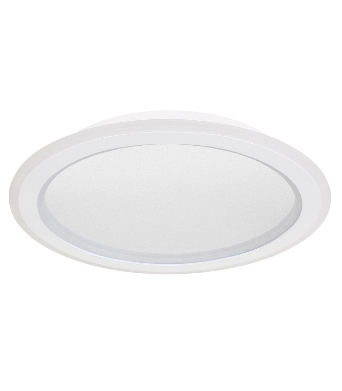 Tini Integrated LED Semi Flush Ceiling Light White 1x RGB LED Dimmable 2700-6000K Remote Control-2