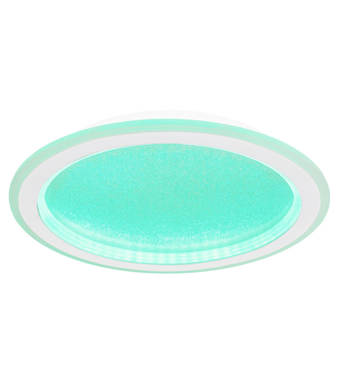 Tini Integrated LED Semi Flush Ceiling Light White 1x RGB LED Dimmable 2700-6000K Remote Control-7