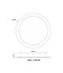 Tini Integrated LED Semi Flush Ceiling Light White 1x RGB LED Dimmable 2700-6000K Remote Control-18
