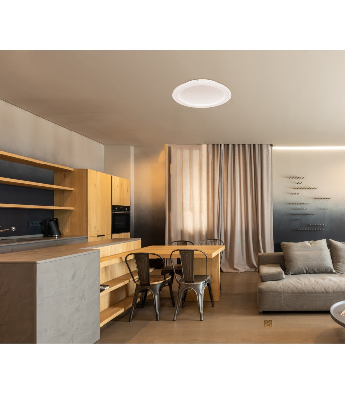 Tini Integrated LED Semi Flush Ceiling Light White LED Dimmable 2700-6000K Remote Control-7