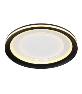 Clarino Integrated LED Semi Flush Ceiling Light White LED 3000K-1