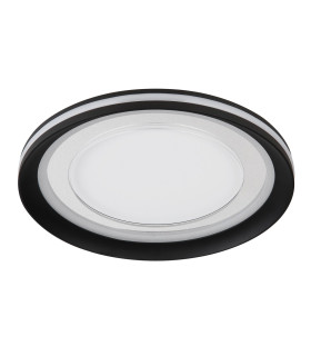 Clarino Integrated LED Semi Flush Ceiling Light White LED 3000K-2