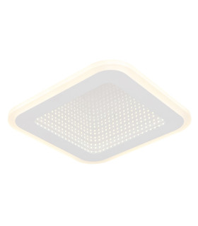 Lamela Square Integrated LED Semi Flush Ceiling Light White Matt LED 4000K-1