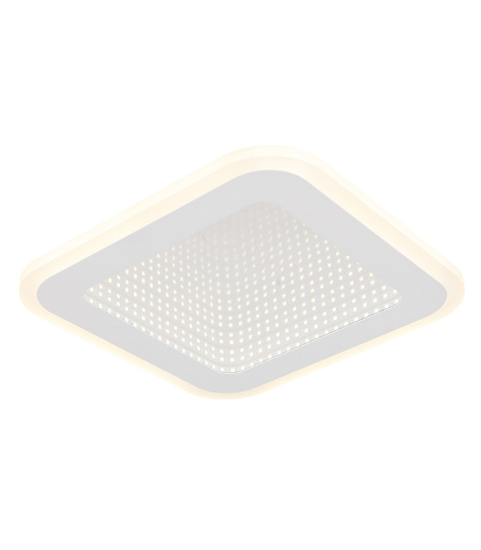 Lamela Square Integrated LED Semi Flush Ceiling Light White Matt LED 4000K-1