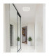 Lamela Square Integrated LED Semi Flush Ceiling Light White Matt LED 4000K-8