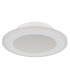 Lamela Round Integrated LED Semi Flush Ceiling Light White Matt LED 4000K-2