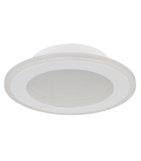 Lamela Round Integrated LED Semi Flush Ceiling Light White Matt LED 4000K-2