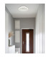 Lamela Round Integrated LED Semi Flush Ceiling Light White Matt LED 4000K-7