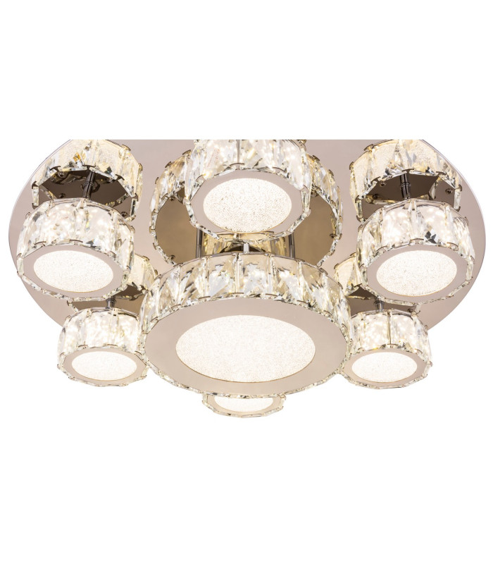 Amur Ceiling Light Chrome K9 Crystals 7x LED 4000K-4