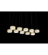 Amur Bar Pendant Ceiling Light Chrome 10x LED 4000K-4