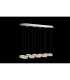 Amur Bar Pendant Ceiling Light Chrome 10x LED 4000K-8