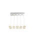Amur Bar Pendant Ceiling Light Chrome 10x LED 4000K-9