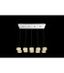 Amur Bar Pendant Ceiling Light Chrome 10x LED 4000K-10