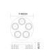 Amur Ceiling Light Chrome K5 Crystals LED Dimmable 4000K-3