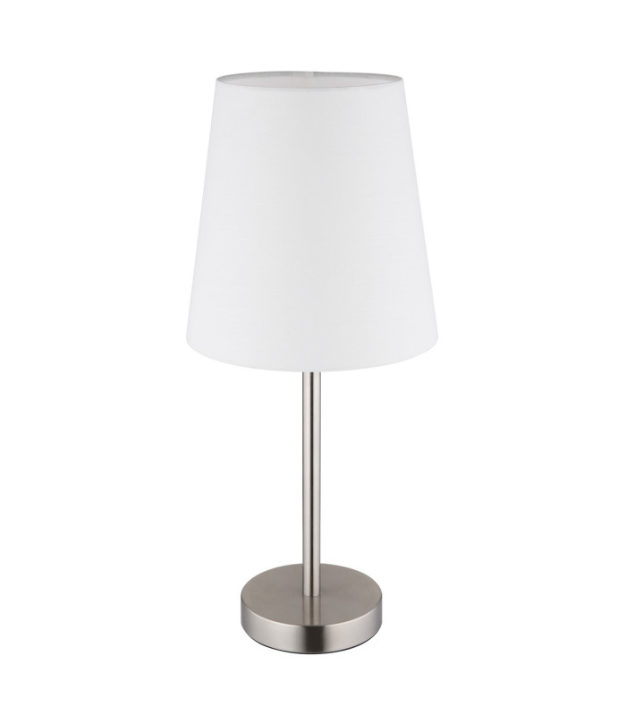 Joris Table Lamp with Round Tapered Shade Nickel Matt 1x E14-2