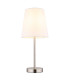 Joris Table Lamp with Round Tapered Shade Nickel Matt 1x E14-3