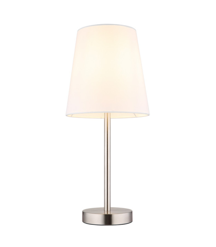 Joris Table Lamp with Round Tapered Shade Nickel Matt 1x E14-3