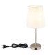 Joris Table Lamp with Round Tapered Shade Nickel Matt 1x E14-4