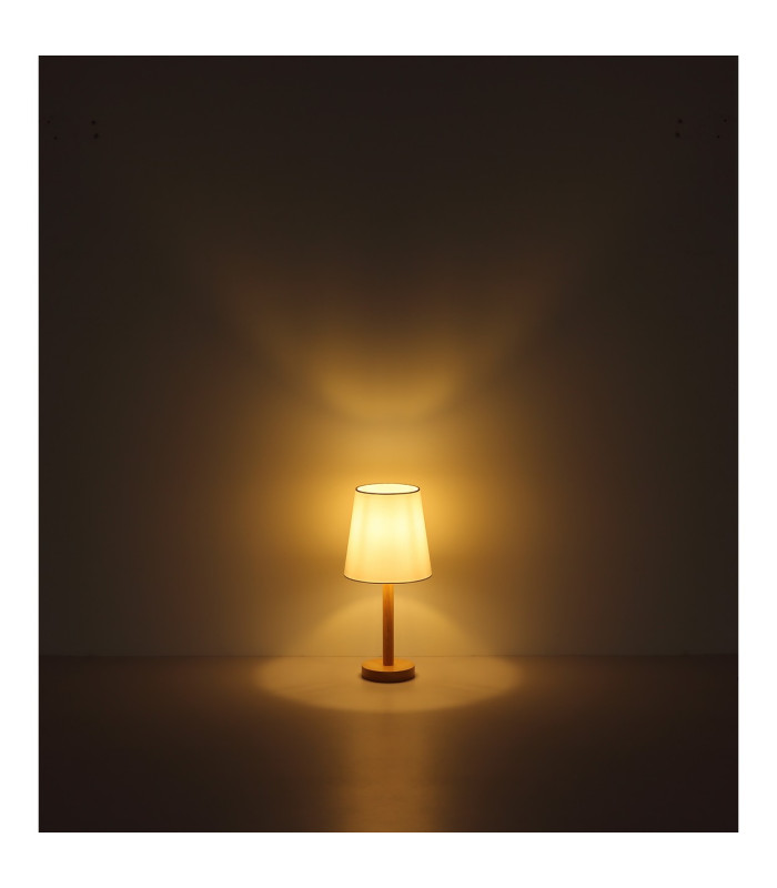 Joris Table Lamp with Round Tapered Shade Nickel Matt 1x E14-5