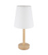 Joris Table Lamp with Round Tapered Shade Wood Look 1x E14-2