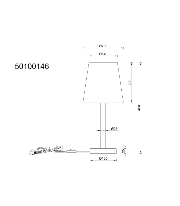 Joris Table Lamp with Round Tapered Shade Wood Look 1x E14-9