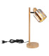 Run Glass Table Lamp Wood Look K5 Crystals Smoke Colored 1x E14-4